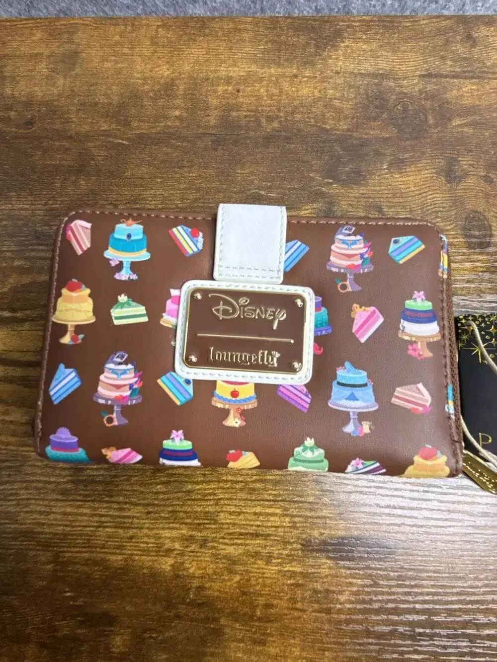 Loungefly Disney Princess Sweets Cake Print Zip Around Wallet